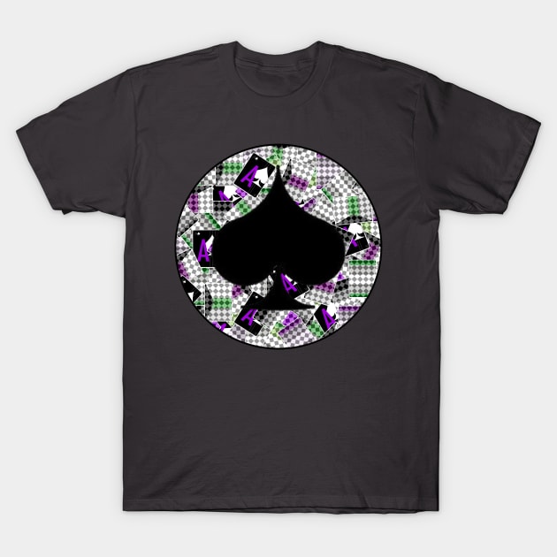 Asexual Spade T-Shirt by Trentsenna